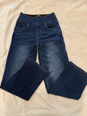 Halara Dark Blue Stretch Waist Jeans Small